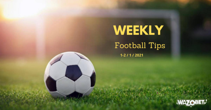 Weekly Accumulator Tips for 1-2/1/2021