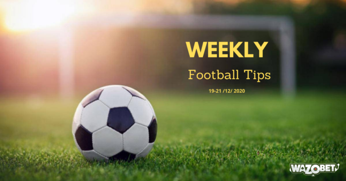 Weekly football tip 19-21/12/2020