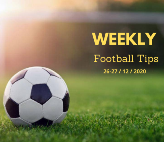 Weekly football tips 26-27/12/2020