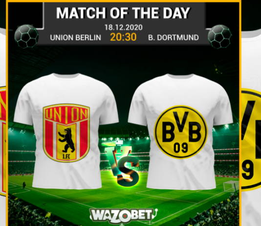 Union Berlin vs Borussia Dortmund 18/12/2020 daily tips