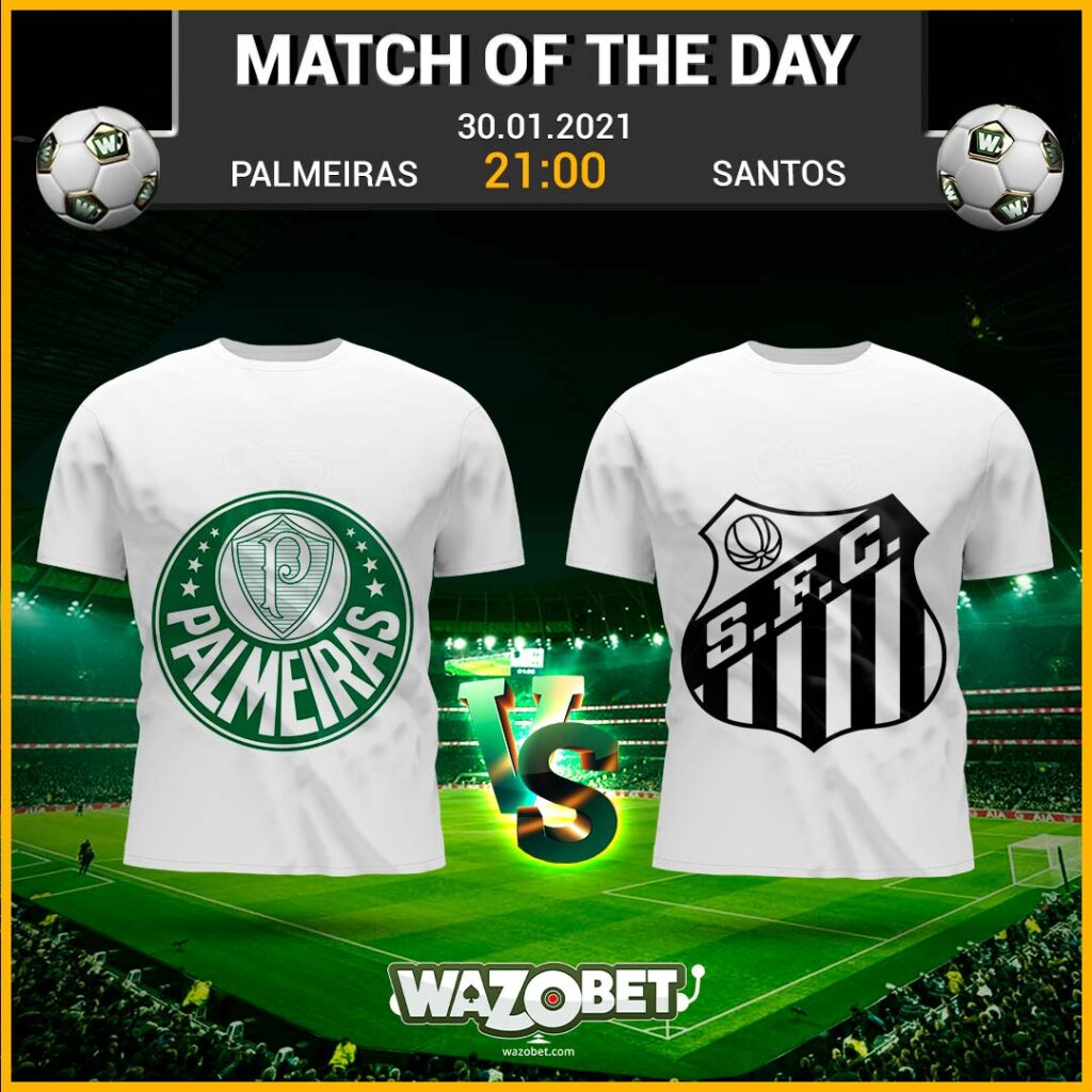 Palmeiras vs Santos - Free Football Tips - (30/01/2021)