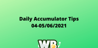 Daily Accumulator Tips 04-05/06/2021 Matches to Bet On