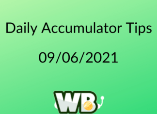 Daily Accumulator Tips - 09062021
