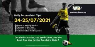 Daily Accumulator Tips 24-25/07/2021