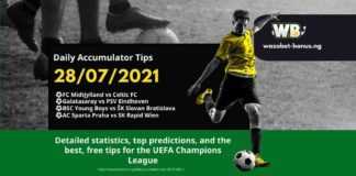 Daily Accumulator Tips 28/07/2021