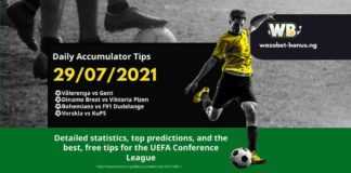 Daily Accumulator Tips 29/07/2021