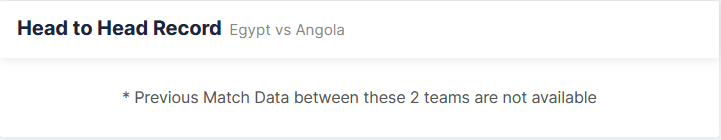 Egypt vs Angola 02.09.2021