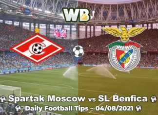 Spartak Moscow vs SL Benfica 04/08/2021