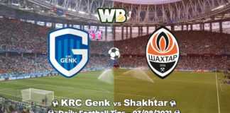 KRC Genk vs Shakhtar Donetsk 03/08/2021