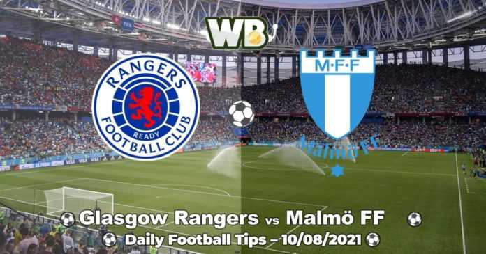 Glasgow Rangers vs Malmö FF 10/08/2021
