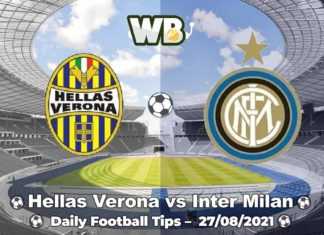 Hellas Verona vs Inter Milan 27/08/2021 – Daily Football Tips