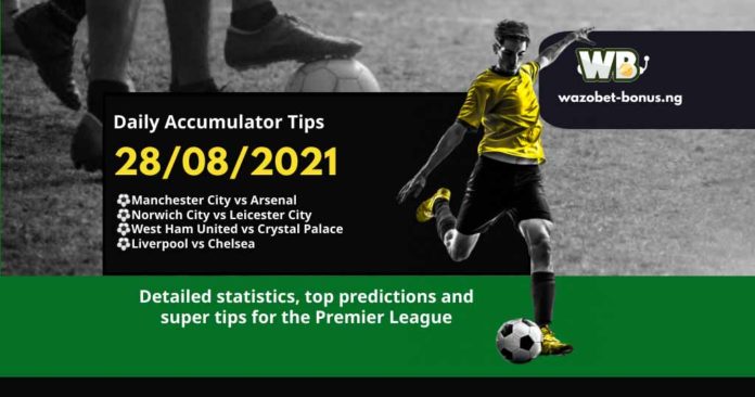 Super Free Daily Accumulator Tips for the Premier League 28.08.2021