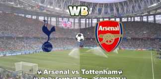 Arsenal vs Tottenham Hotspur 26.09.2021.