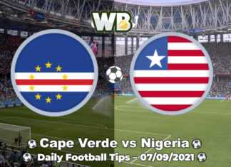 Cape Verde vs Nigeria 07.09.2021