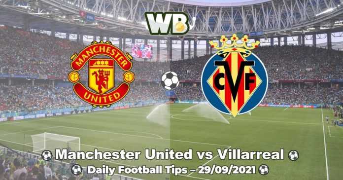 Manchester United vs Villarreal 29.09.2021.