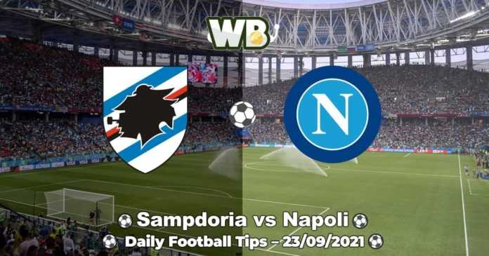 Sampdoria vs Napoli 23.09.2021.
