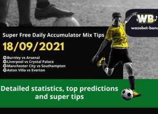 Super Free ily Accumulator Tips for the Premier League 18.09.2021