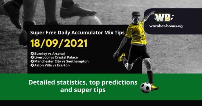 Super Free ily Accumulator Tips for the Premier League 18.09.2021