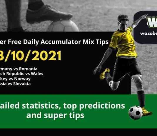 Daily Accumulator Tips for the World Cup Qualifications 08.10.2021.