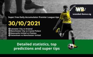 Free Daily Accumulator Tips for the Premier League 30.10.2021.