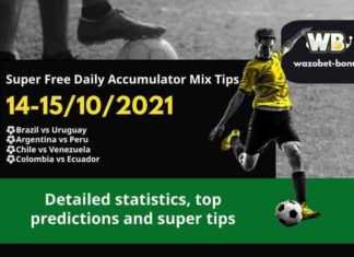 Free Daily Accumulator Tips for the World Cup Qualifications 14-15.10.2021 .