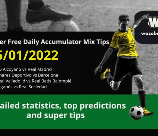 Free Daily Accumulator Tips for La Liga 05.01.2022.