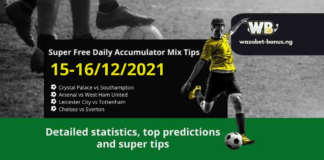 Free Daily Accumulator Tips for the Premier League 15-16.12.2021.