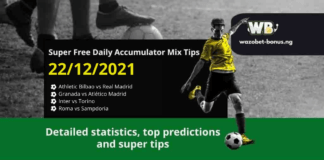 Free Daily Accumulator Tips for the Top European Leagues 22.12.2021.