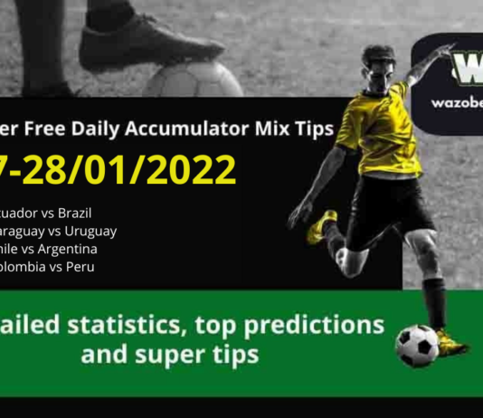 Free Daily Accumulator Tips for World Cup Qualifications 27-28.01.2022.