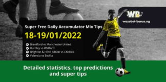 Free Daily Accumulator Tips for the Top European Leagues 18-19.01.2022.