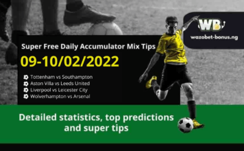 Free Daily Accumulator Tips for the Premier League 09-10.02.2022.