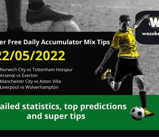 Free Daily Accumulator Tips for the Premier League 22.05.2022.