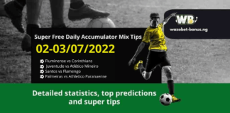 Free Daily Accumulator Tips for Brasileiro Série A 02-03.07.2022.