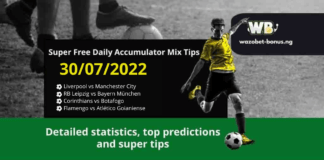 Free Daily Accumulator Tips for Top Leagues 30.07.2022.