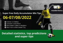Free Daily Accumulator Tips for the Premier League 06-07.08.2022.
