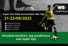 Free Daily Accumulator Tips for the League of Nations 21-22.09.2022.