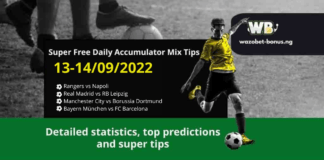 Free Daily Accumulator Tips for the UEFA Champions League 13-14.09.2022.