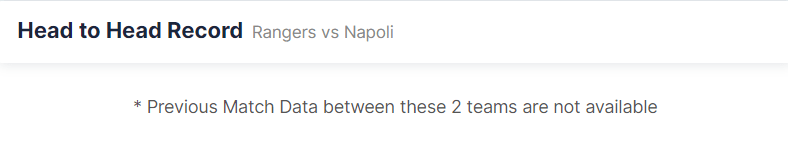 Rangers vs Napoli 14.09.2022.