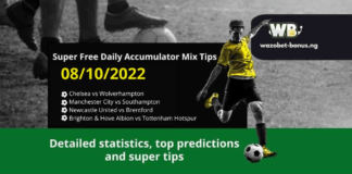 Free Daily Accumulator Tips for the Premier League 08.10.2022.