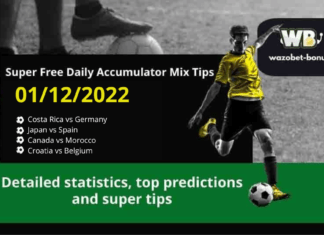 Free Daily Accumulator Tips for the World Cup 01.12.2022.