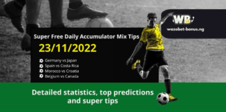 Free Daily Accumulator Tips for the World Cup 23.11.2022.