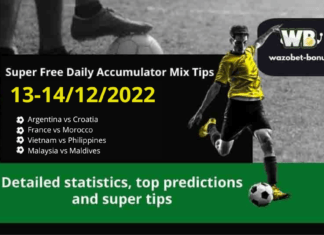 Free Daily Accumulator Tips for the World Cup 13-14.12.2022.