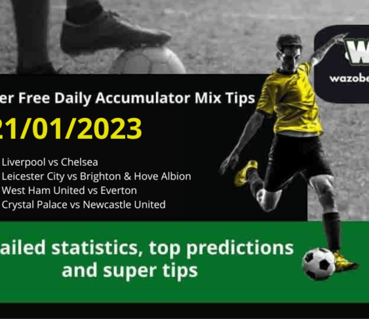 Free Daily Accumulator Tips for the Premier League 21.01.2023.